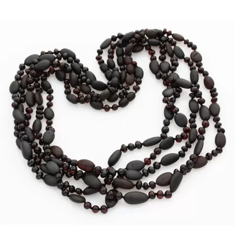 5 Cherry BEANS n NUGGETS Baltic amber necklaces 48cm