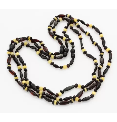 3 Cherry BEANS n NUGGETS Baltic amber necklaces 48cm