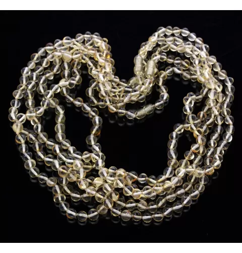 5 Lemon BAROQUE Baltic amber adult necklaces 55cm