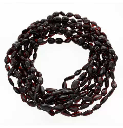 10 Cherry BEANS Baby teething Baltic amber necklaces 33cm