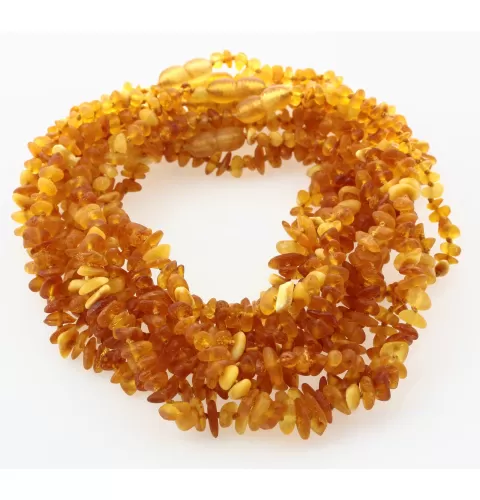 10 Raw Multi CHIPS Baltic amber teething ecklaces 32cm