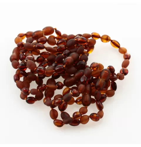 10 Multi BEANS Baltic amber teething Baby bracelets 14cm