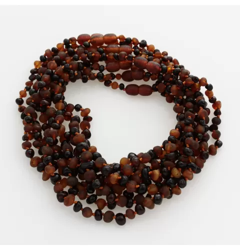 9 Multi BAROQUE teething Baltic amber necklaces 32cm