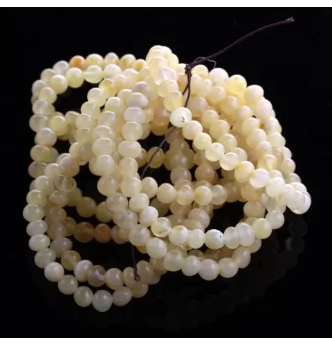 10 Milk BAROQUE Baltic amber adult stretch bracelets 19cm