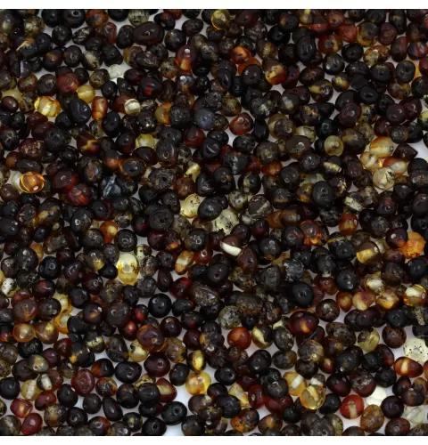 Dark BAROQUE Baltic amber holed loose beads