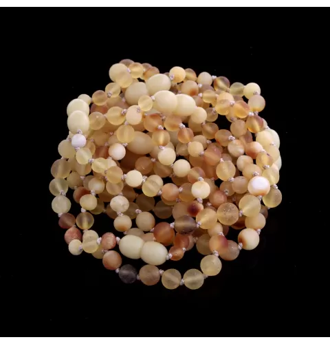 10 Raw Mix BAROQUE Baltic amber teething bracelets 16cm