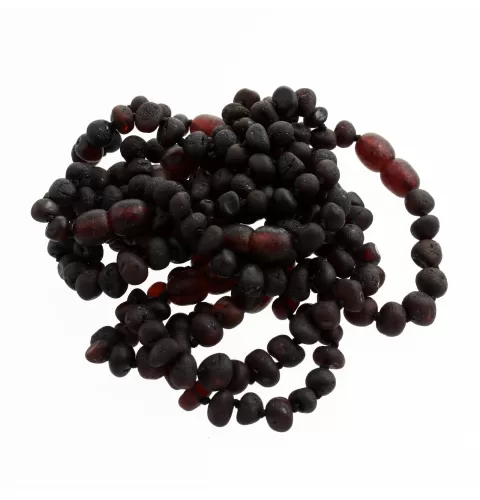10 Raw Cherry BAROQUE Baltic amber teething bracelets 14cm