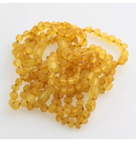 10 Raw Honey BAROQUE Baltic amber teething bracelets 14cm