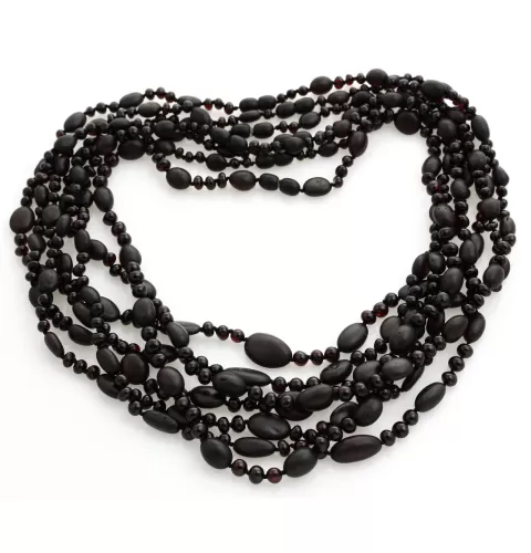 7 Cherry BEANS n NUGGETS Baltic amber necklaces 57cm