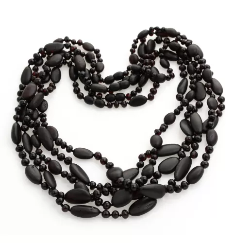 5 Cherry BEANS n NUGGETS Baltic amber necklaces 54cm