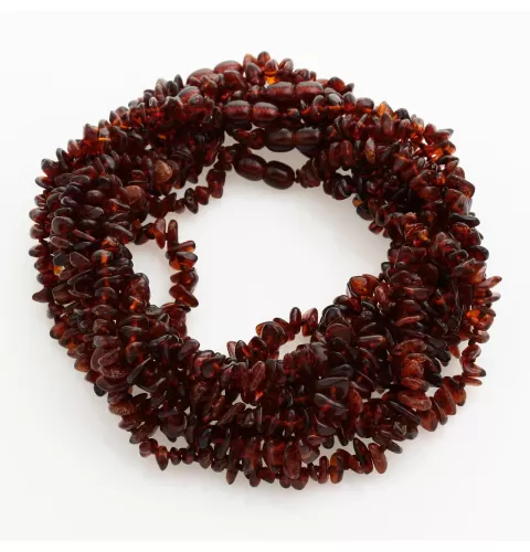 10 Ruby CHIPS Baby teething Baltic amber necklaces 33cm