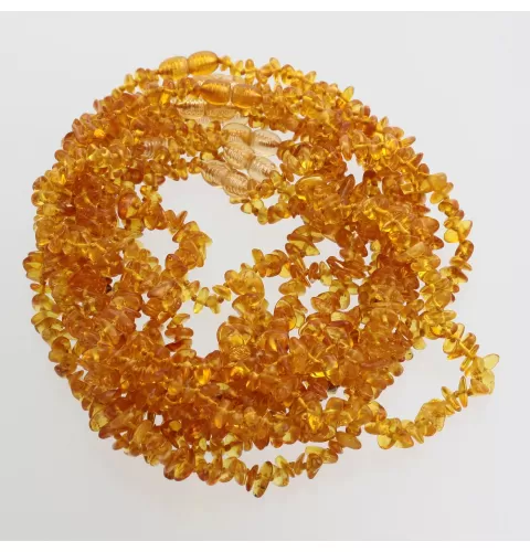 10 Honey CHIPS Baby teething Baltic amber necklaces 32cm