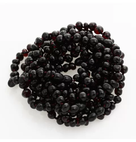 10 Cherry BAROQUE Baltic amber adult bracelets 20cm