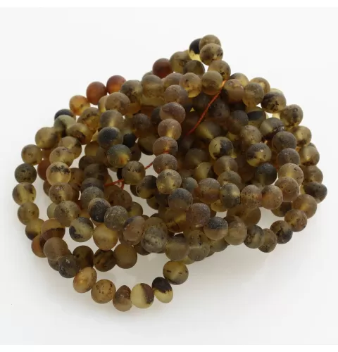 10 Large Raw Dark BAROQUE Baltic Amber Stretchy Bracelet 19cm