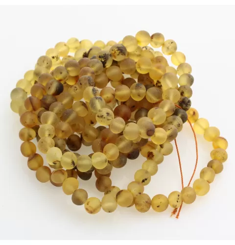 10 Large Raw Green BAROQUE Baltic Amber Stretchy Bracelet 19cm