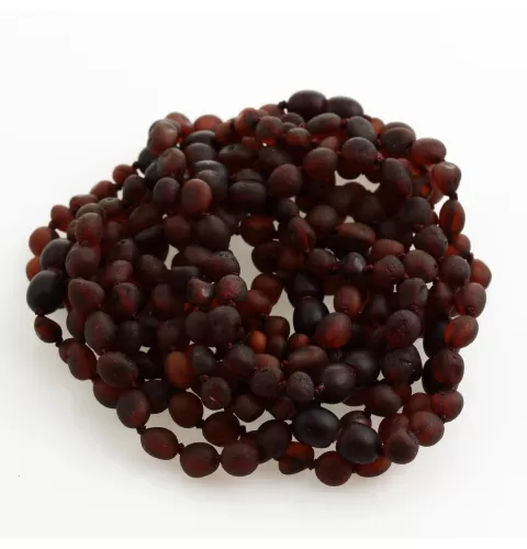 10 Raw Cognac BAROQUE Baltic Amber Bracelets 19cm