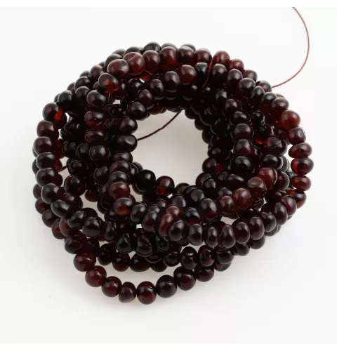 10 Ruby Stretch BAROQUE Baltic amber adult bracelets 19cm