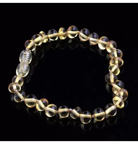 BAROQUE beads Baltic amber bracelet 18cm