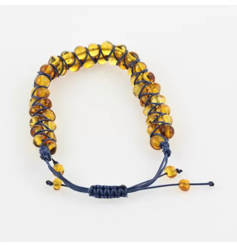 Shamballa Baltic Amber Bracelet for Adults