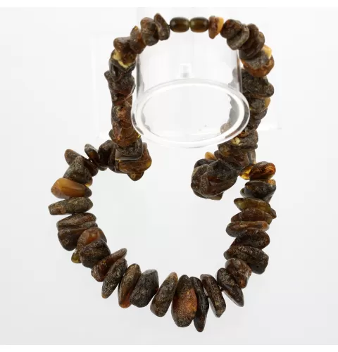 Large Dark Baltic amber beads necklace 62cm