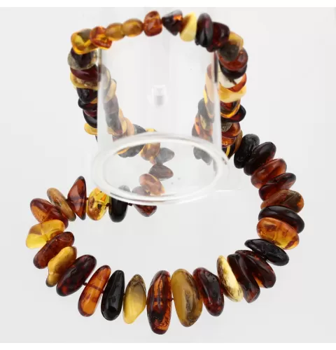 Large multi Baltic amber beads necklace 65cm