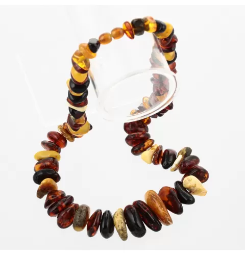Large multi Baltic amber beads necklace 62cm