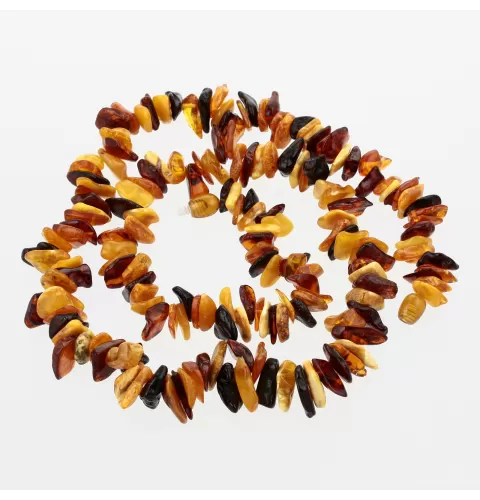 Multi thorns Baltic amber necklace 22in