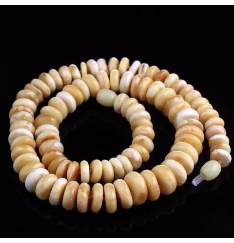 Milk BUTTONS Baltic amber necklace 46cm