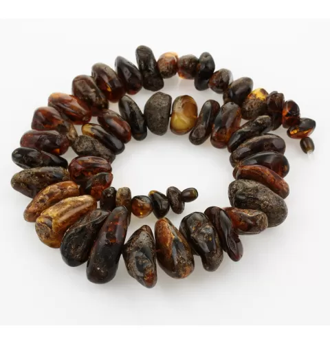 Large Baltic amber beads necklace 63cm