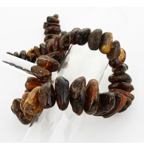 Large Baltic amber beads necklace 63cm
