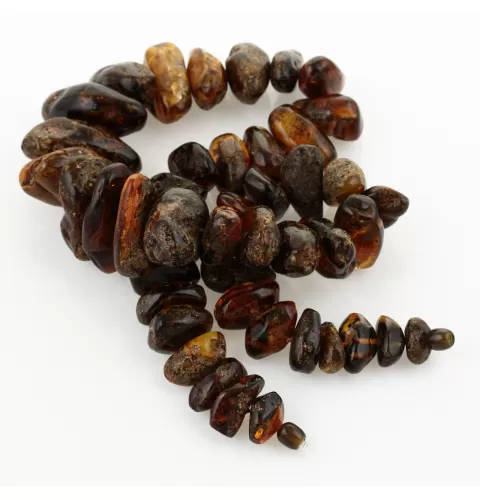 Large Baltic amber beads necklace 63cm