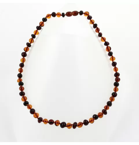 Multi BAROQUE beads Baltic amber necklace 47cm