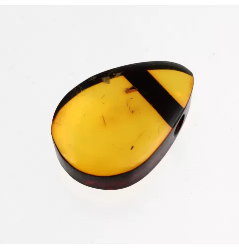 Natural Baltic Amber Hole Pendant 1.8g