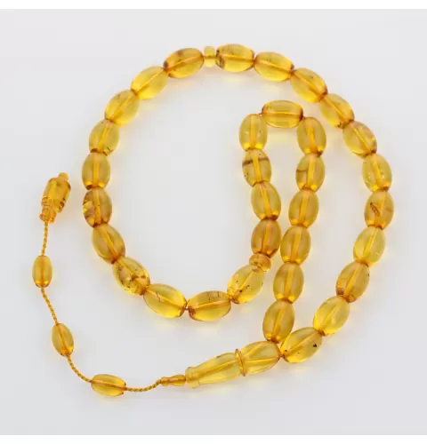 Islamic 33 Prayer OLIVE Baltic amber beads