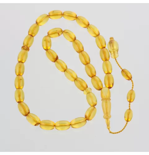 Islamic 33 Prayer OLIVE Baltic amber beads