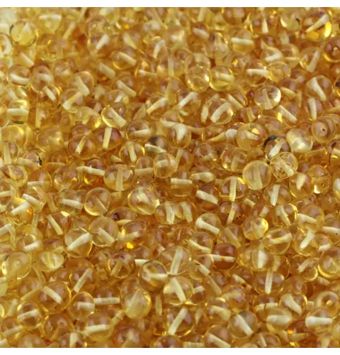 Big Lemon Natural BAROQUE Baltic amber holed loose beads