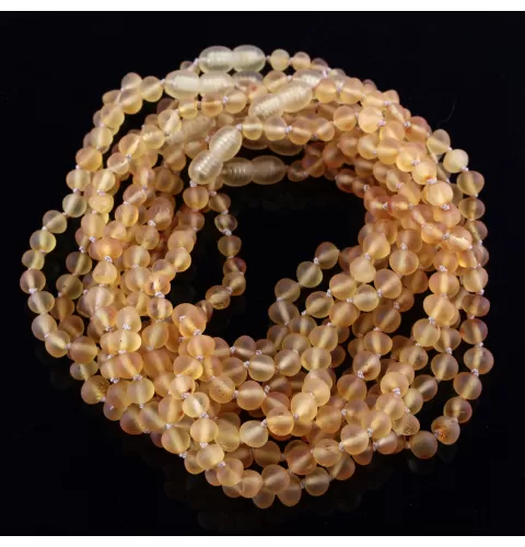 10 Raw Honey BAROQUE teething Baltic amber necklaces 28cm