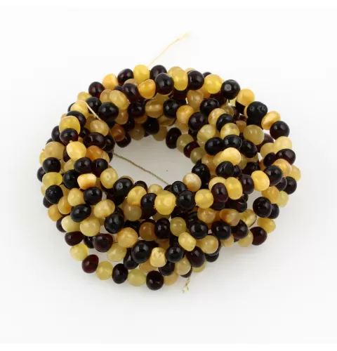 10 Multi Stretch BAROQUE Baltic amber adult bracelets 19cm