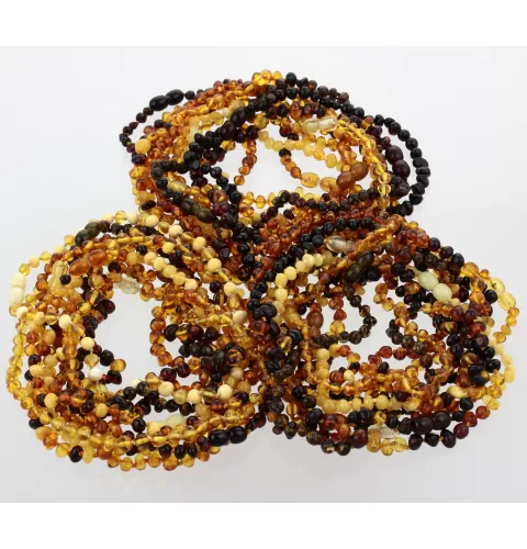 Sampler BAROQUE Baltic amber teething necklaces