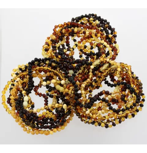 Sampler BAROQUE Baltic amber teething necklaces