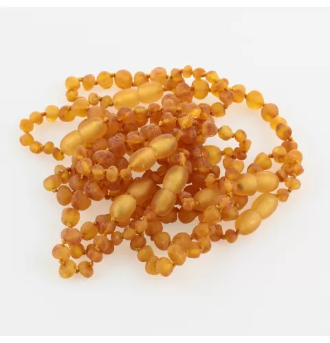 10 Raw Honey BAROQUE Baltic amber teething bracelets 14cm
