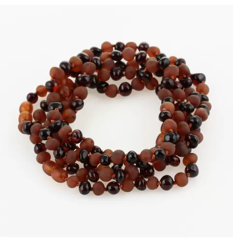 5 Multi Baltic Amber Anklets 25cm
