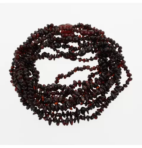 10 Cherry NUGGETS Baltic amber teething necklaces 32cm