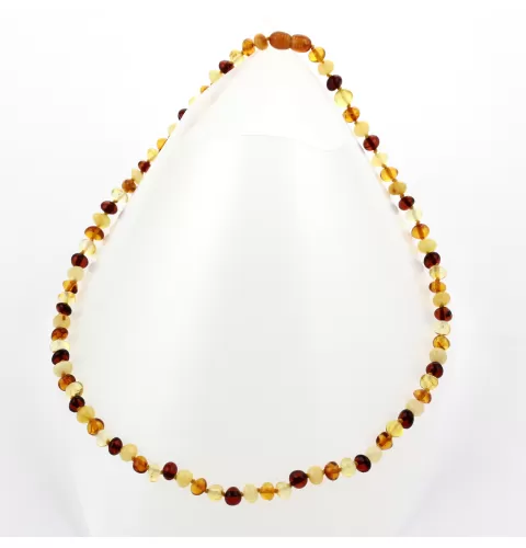 Multi BAROQUE beads Baltic amber necklace 53cm