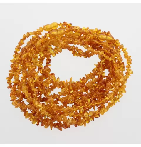 10 Honey CHIPS Baltic amber teething necklaces 32cm