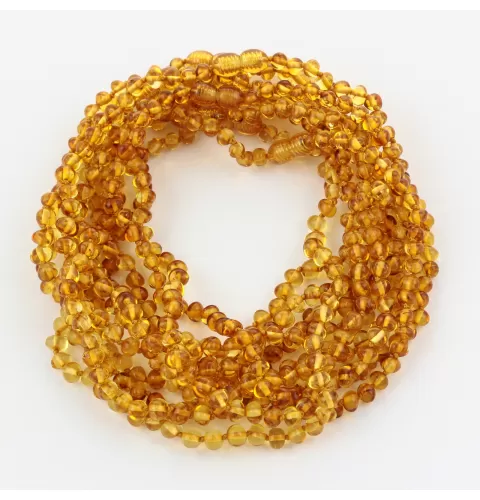 10 Honey BAROQUE Baltic amber teething necklaces 33cm