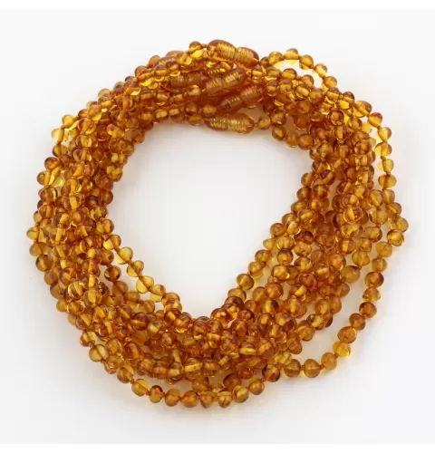 10 Honey BAROQUE Baltic amber teething necklaces 33cm