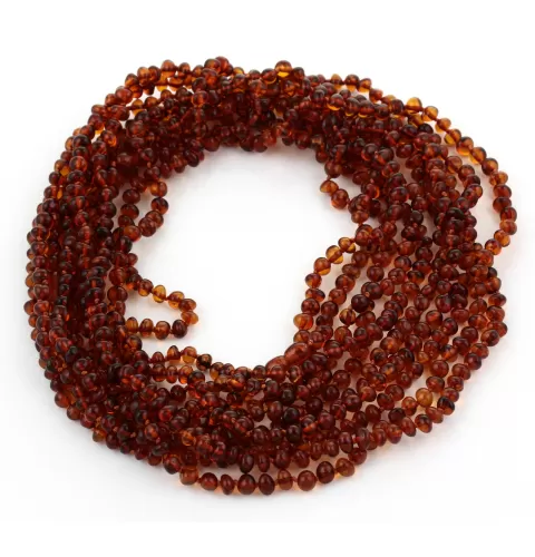 5 Long Cognac BAROQUE Baltic amber adult necklaces 90cm