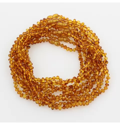10 Honey BAROQUE Baltic amber teething necklaces 33cm