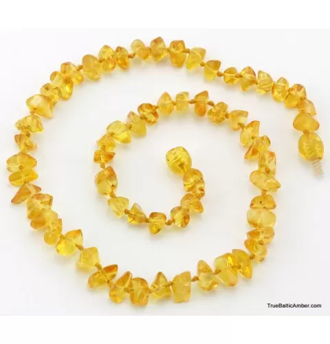 Wholesale Baby teething Baltic amber honey bead necklaces
